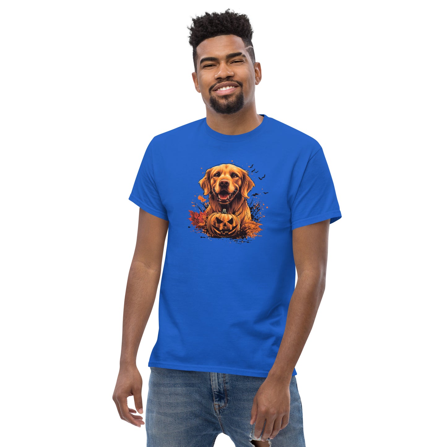 Halloween Golden Retriever Unisex classic tee