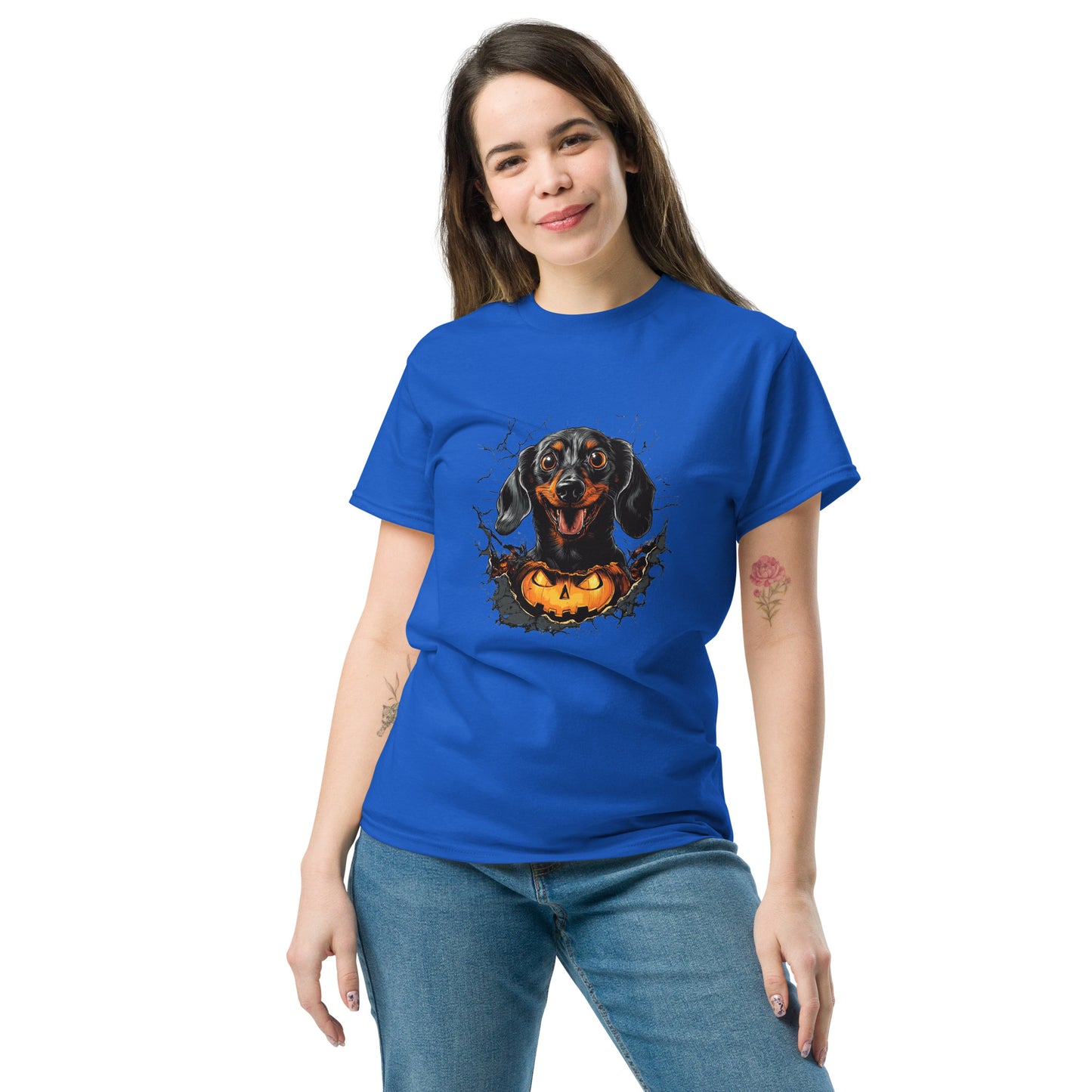 Halloween Dachshund Unisex classic tee