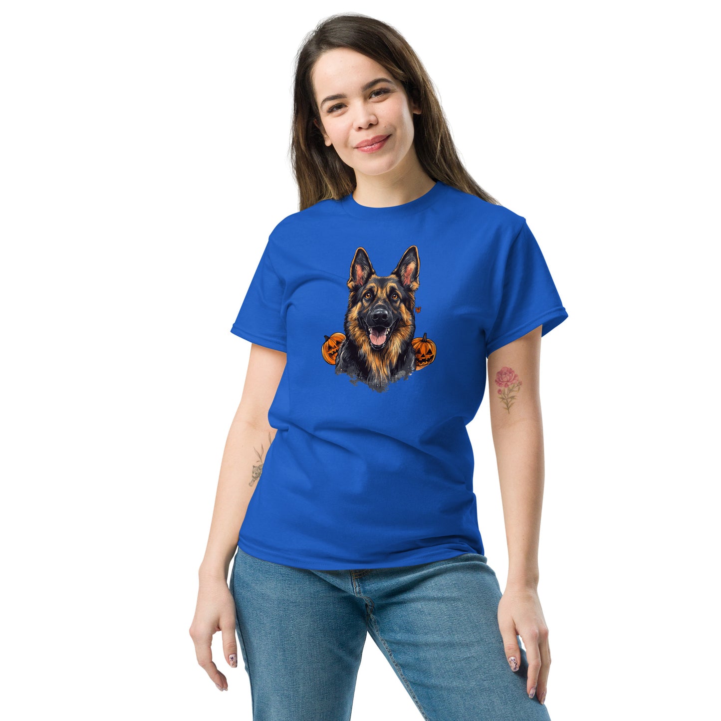 Halloween German Shepherd Unisex classic tee