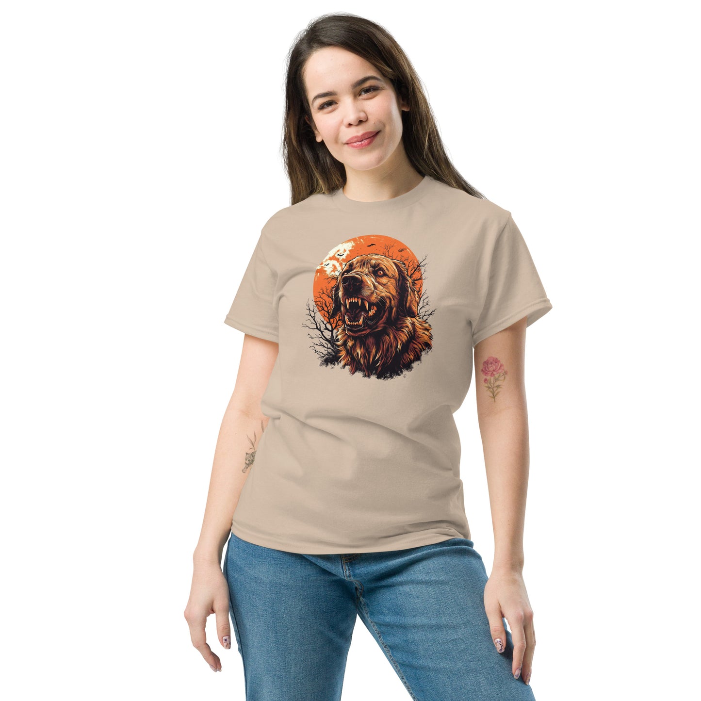 Halloween Golden Retriever Unisex classic tee