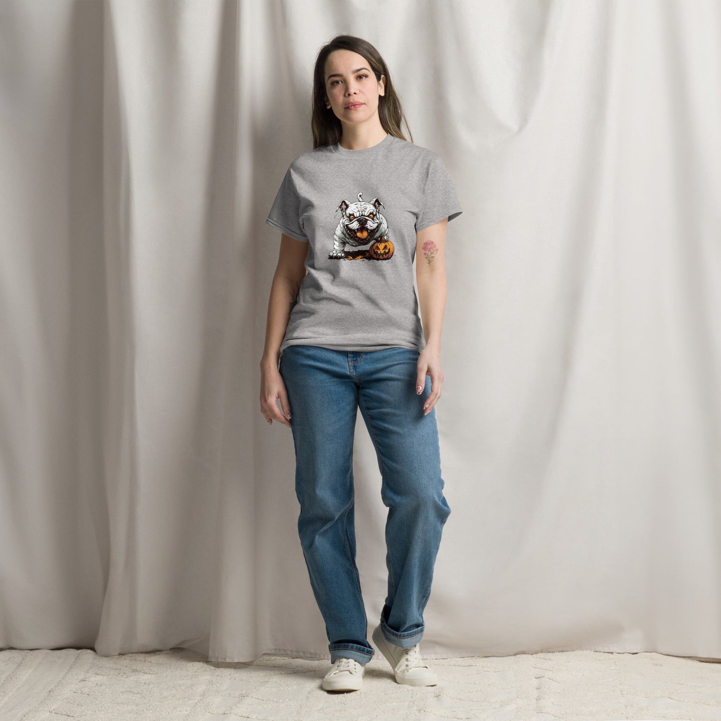 Halloween Bulldog Unisex classic tee