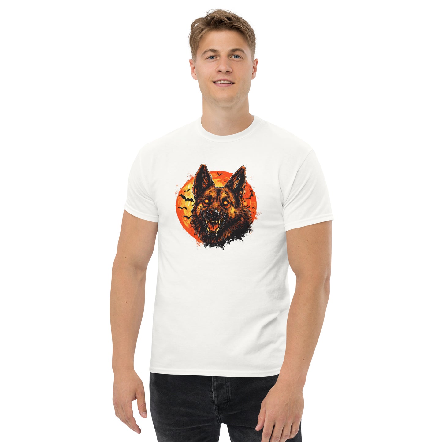 Halloween German Shepherd Unisex classic tee