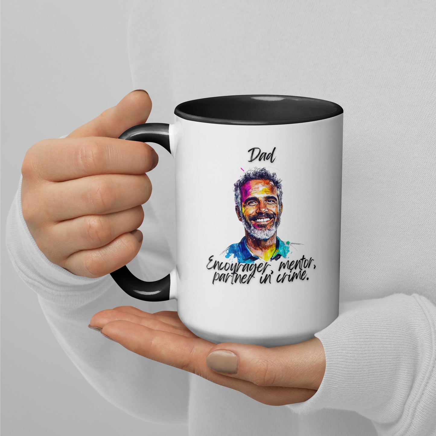 Dad´s Mug with Color Inside