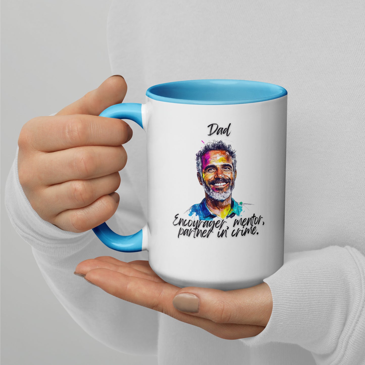 Dad´s Mug with Color Inside