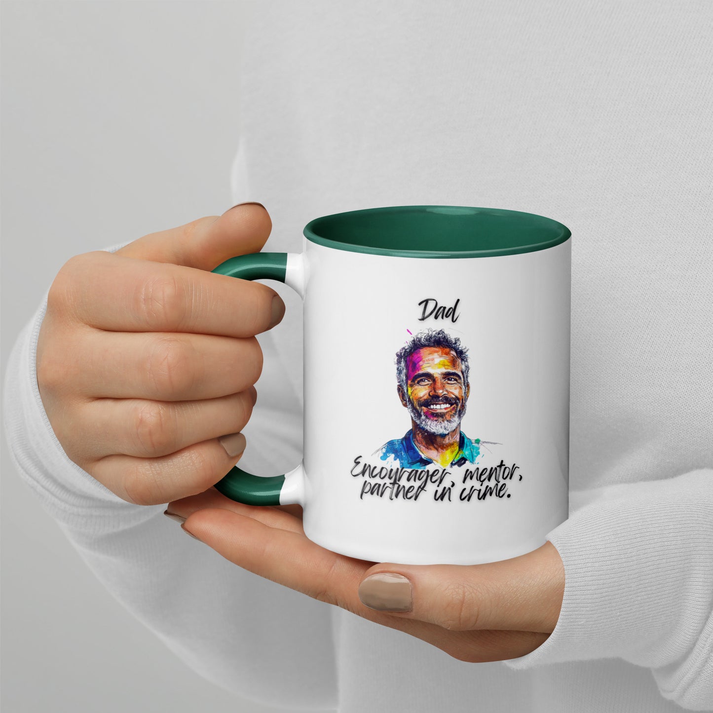 Dad´s Mug with Color Inside