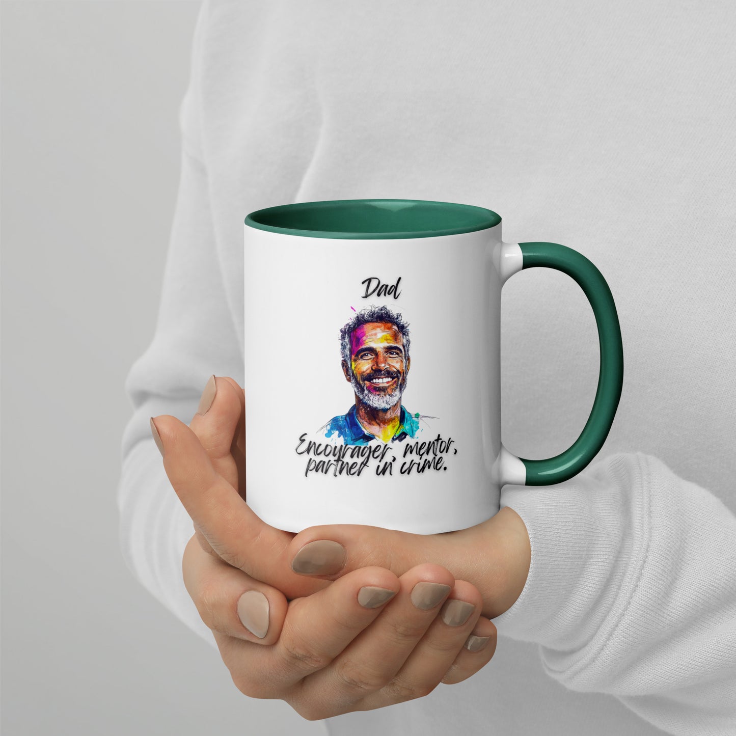 Dad´s Mug with Color Inside