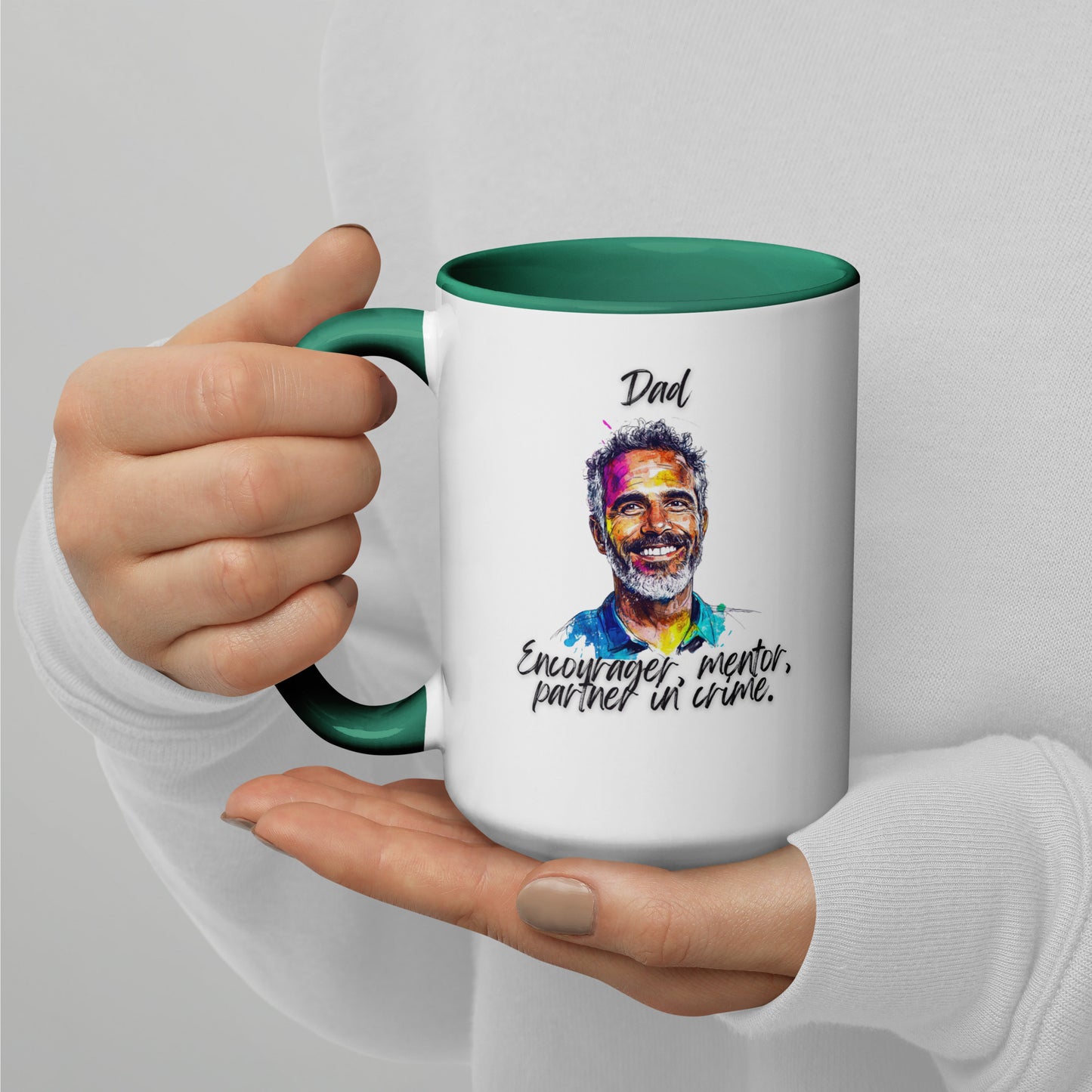 Dad´s Mug with Color Inside