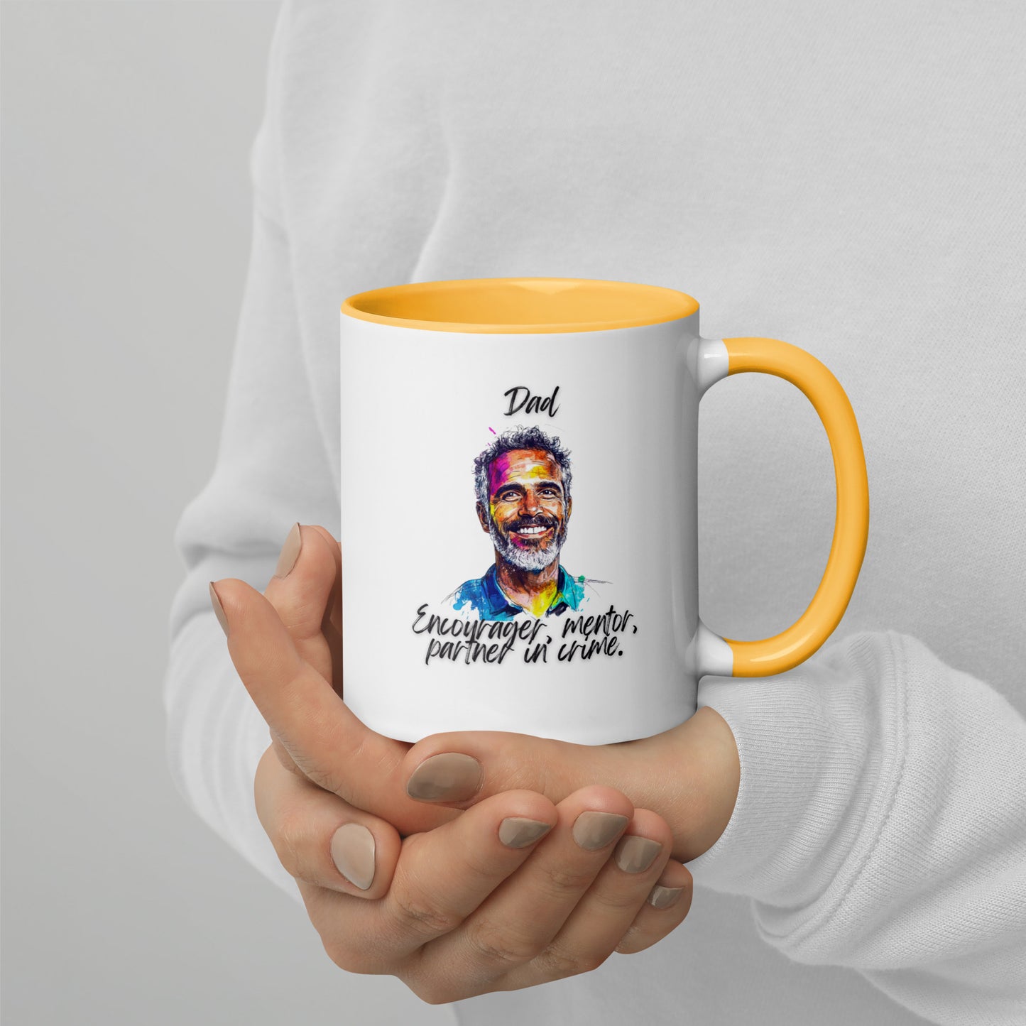 Dad´s Mug with Color Inside