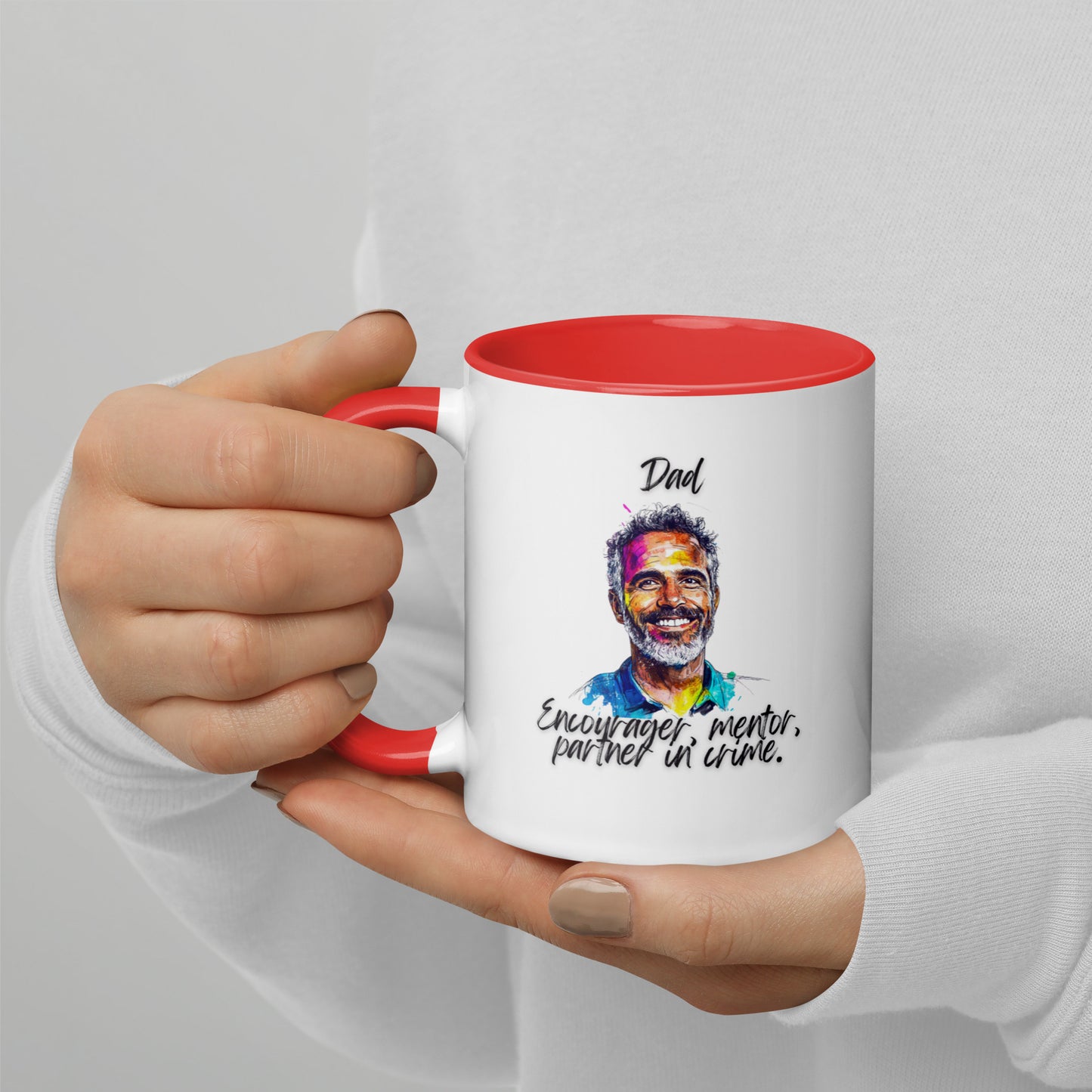 Dad´s Mug with Color Inside