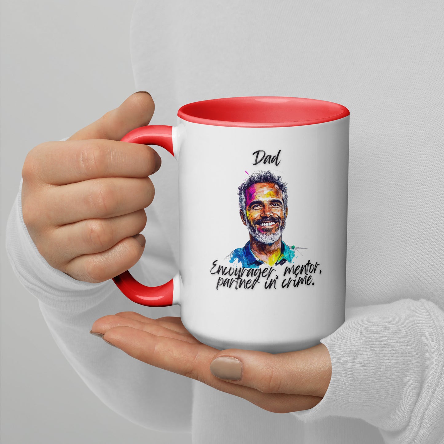 Dad´s Mug with Color Inside