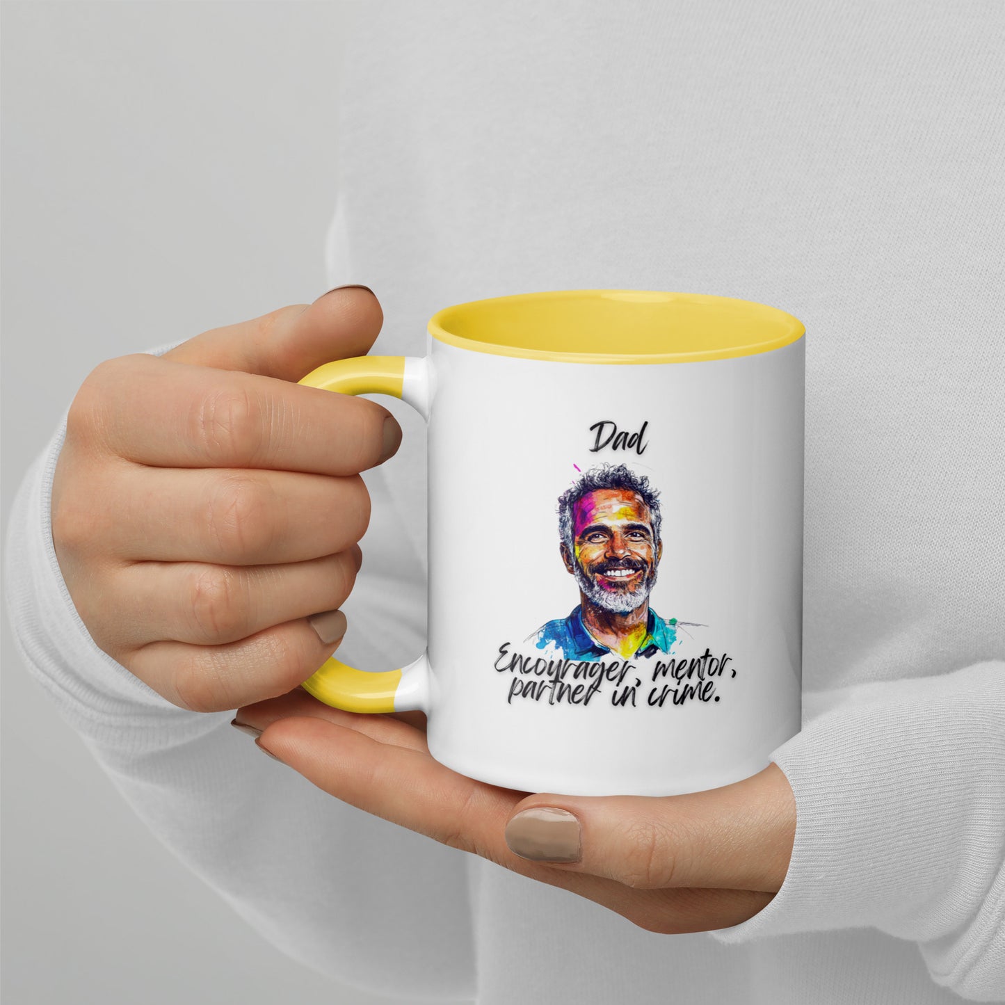 Dad´s Mug with Color Inside