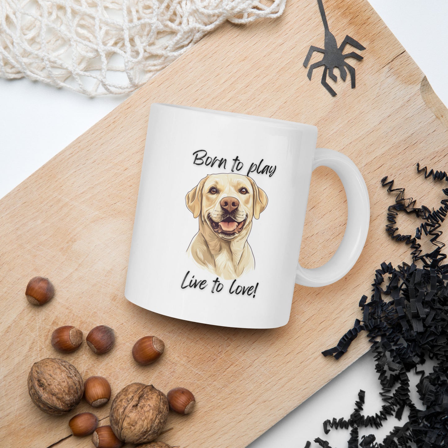 Labrador Retriever - White glossy mug