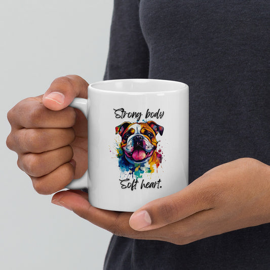 Bulldog - White glossy mug