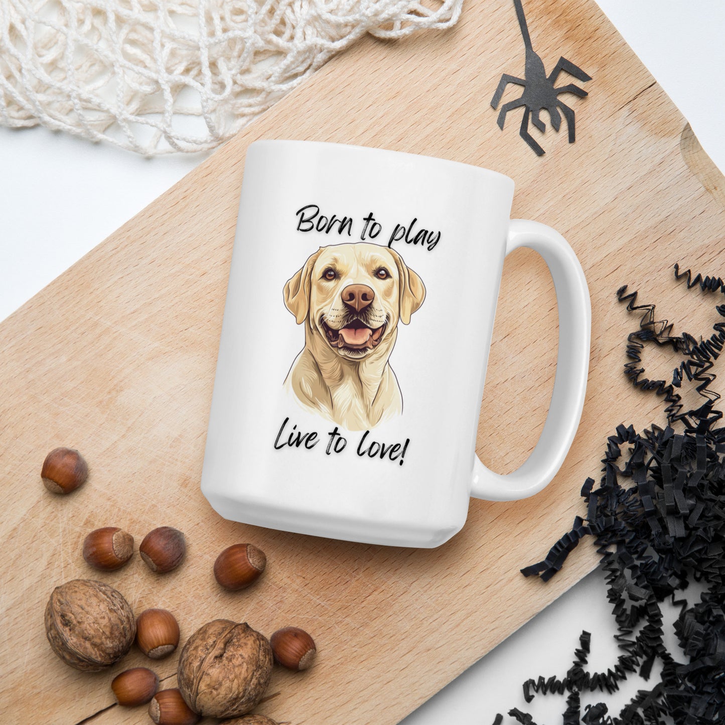 Labrador Retriever - White glossy mug