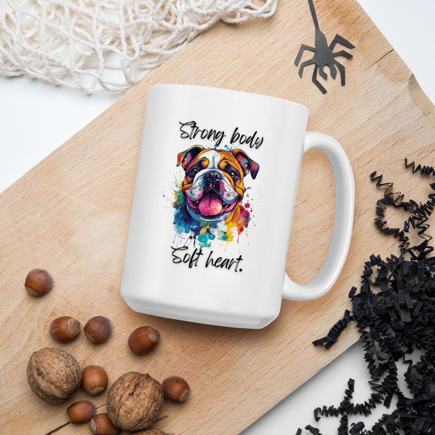 Bulldog - White glossy mug