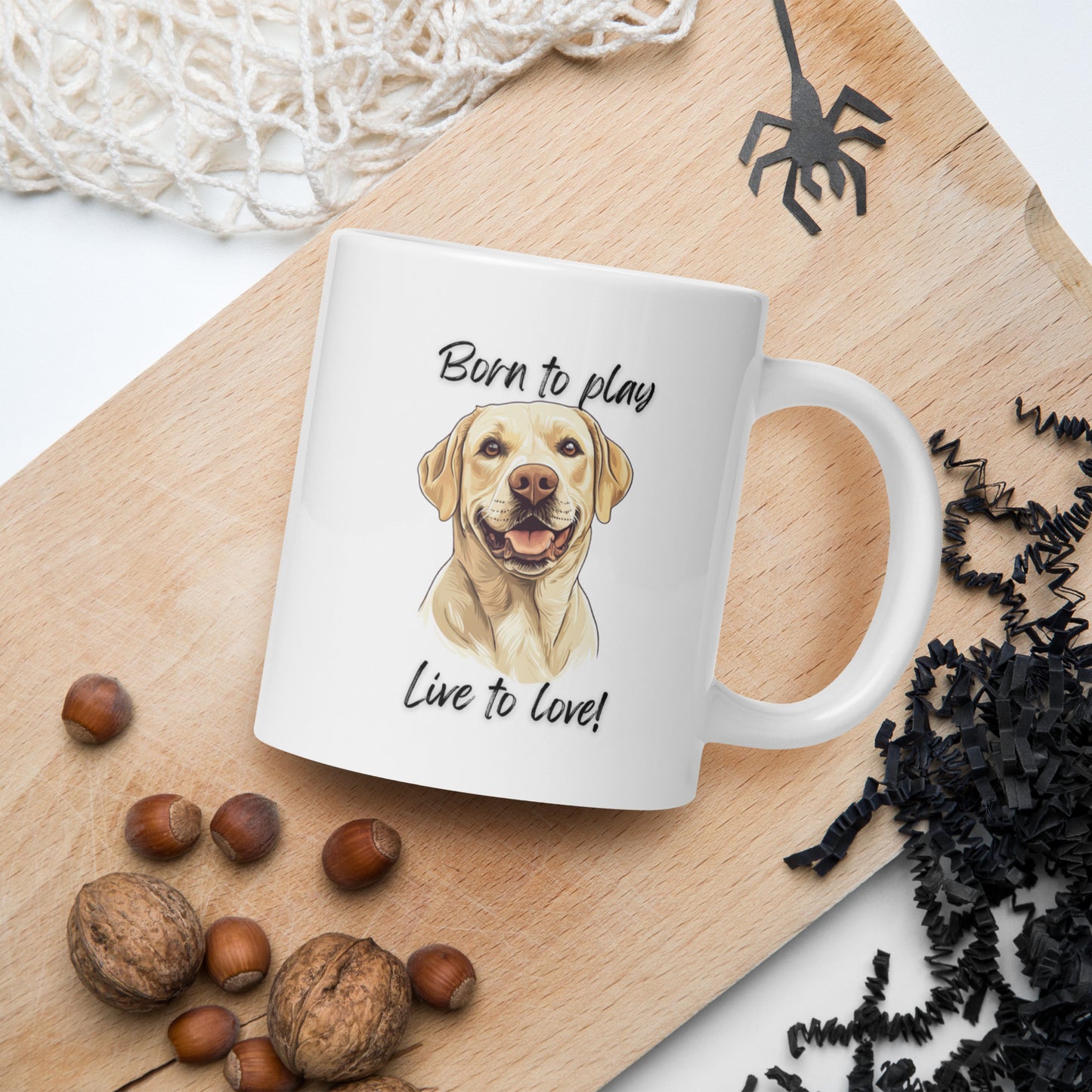 Labrador Retriever - White glossy mug